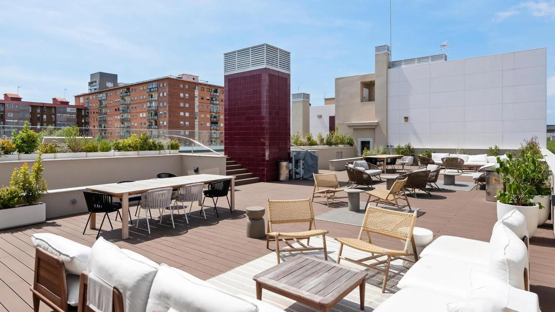 公寓 Modern Oasis 1Br With Rooftop Pools & Parking 巴塞罗那 西班牙